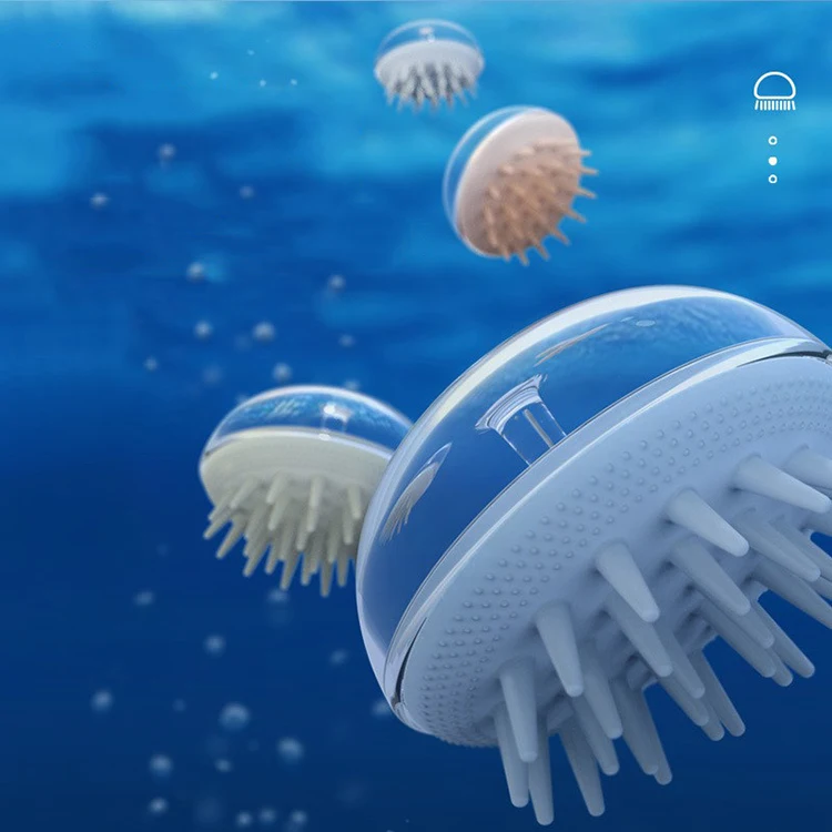 Amazon Hot Sale Massage Brush Hair Shampoo Brush Silicone Scalp Brush