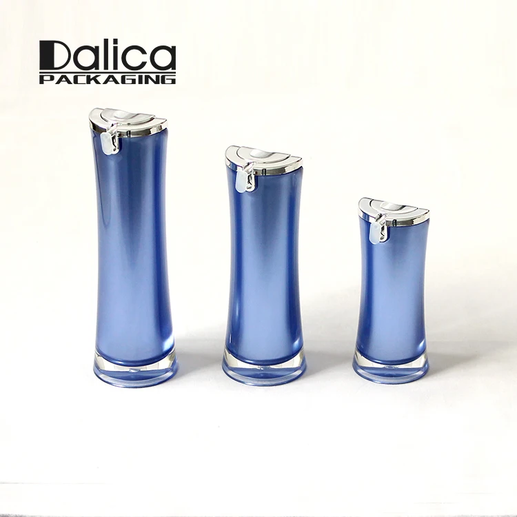 
High-end customized color 15ml 30ml 50ml acrylic unique luxury empty cosmetic bottle 
