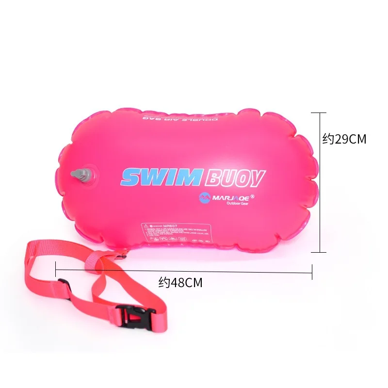 Storage swimming float heel double air bag swimming package outside life saving water sports safety float ball wholesale