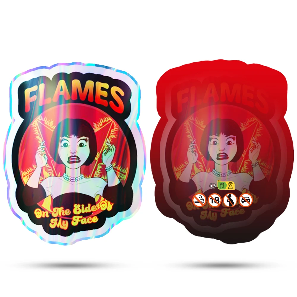 Custom Printed Shape Mini Mylar Bag 1g 3.5g 7g 14g 28g Child Resistant Smell Proof Soft Touch Cali Pack Mylar Bags