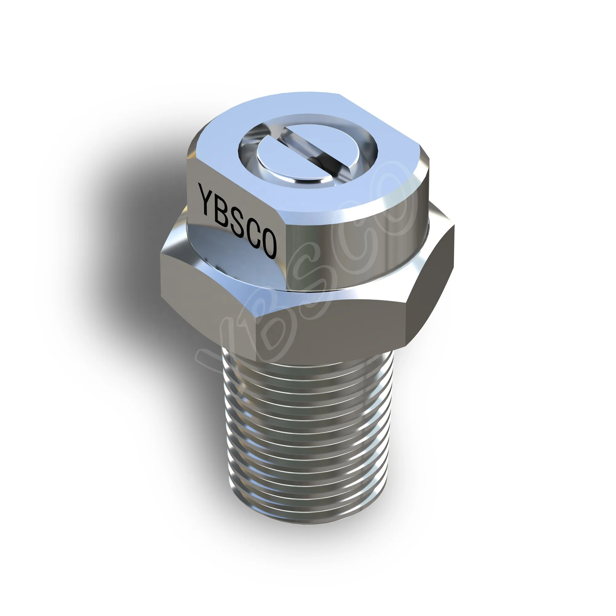 120 degrees 632 Series flat fan spray nozzle,The spray core is inlaid in the nozzle body,Phosphorus removal nozzle