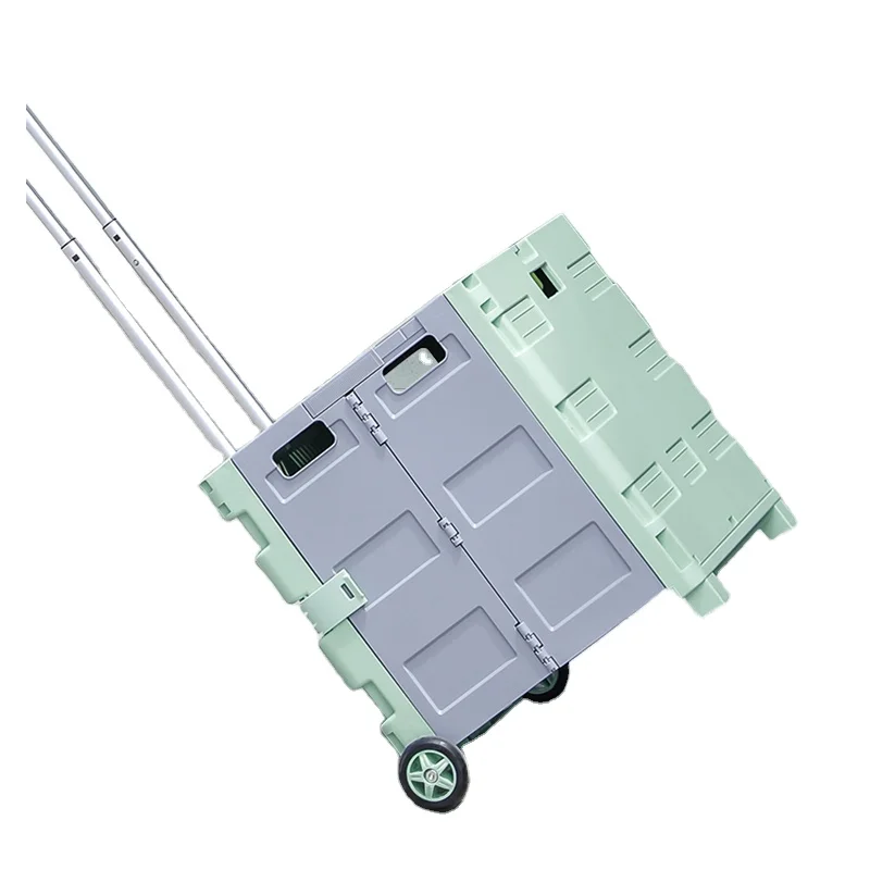 XingYou, тележка для покупок на продажу, портативная Пластиковая Складная Тележка большого объема с двумя колесами