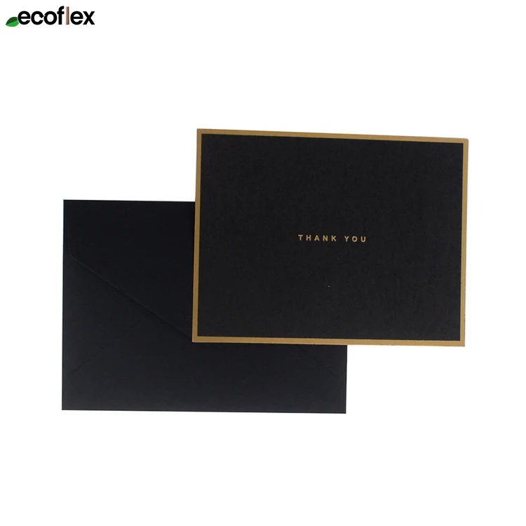 Factory Made Luxury Offset Printing Business Thank You Card Greeting Card Postcards With Customized Logo