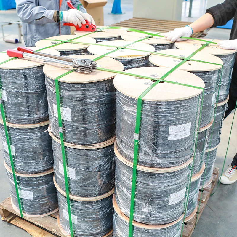 Self-supported Indoor Outdoor Optical Fiber Optic Cable Customized 1 2 4 Core G657A1 Fibre Drop Cable FTTH Communication Cables