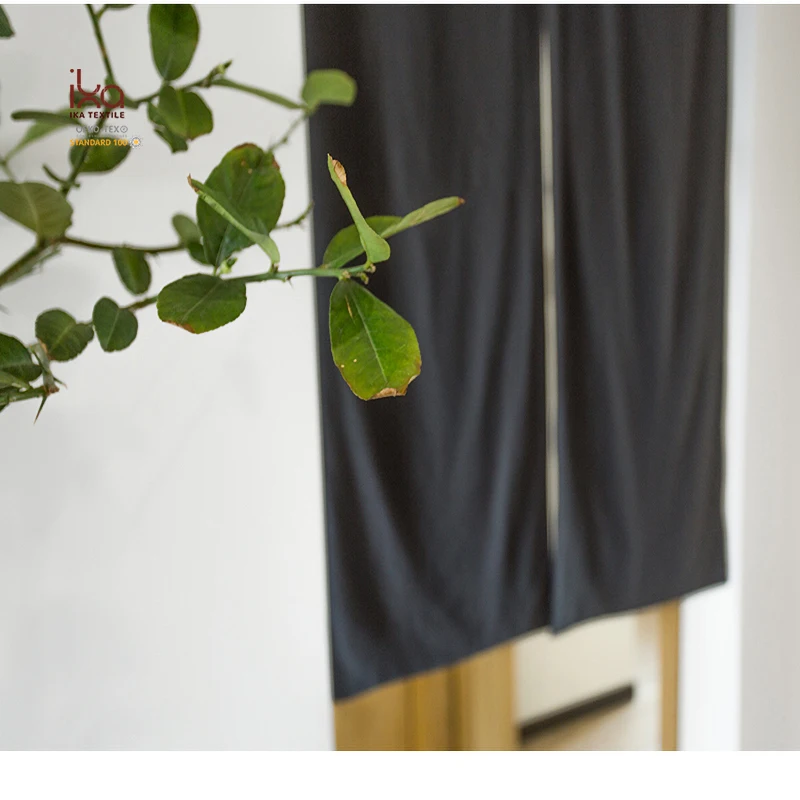 Living Room Luxury Extend Adjustable Rod Customized Shower Cotton Linen Curtains for Doors and Windows