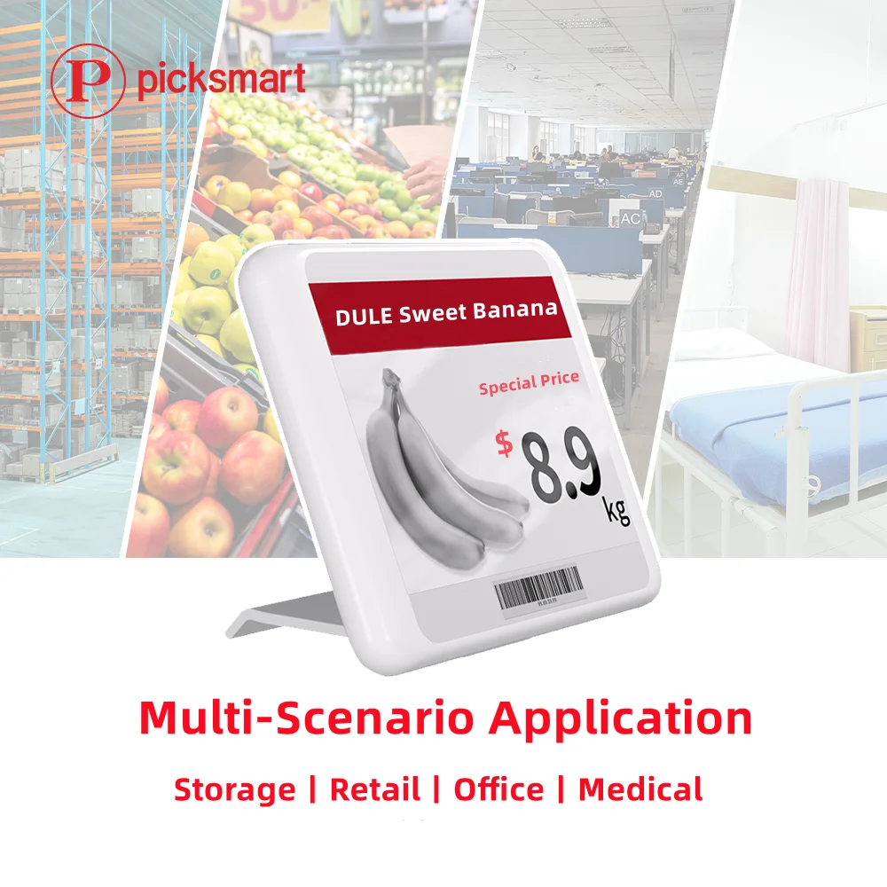 Picksmart E-paper 4.2 inch  Blue Tooth ESL Digital Price Tag Electronic E-ink Price Tag BLE Electronic Shelf Label