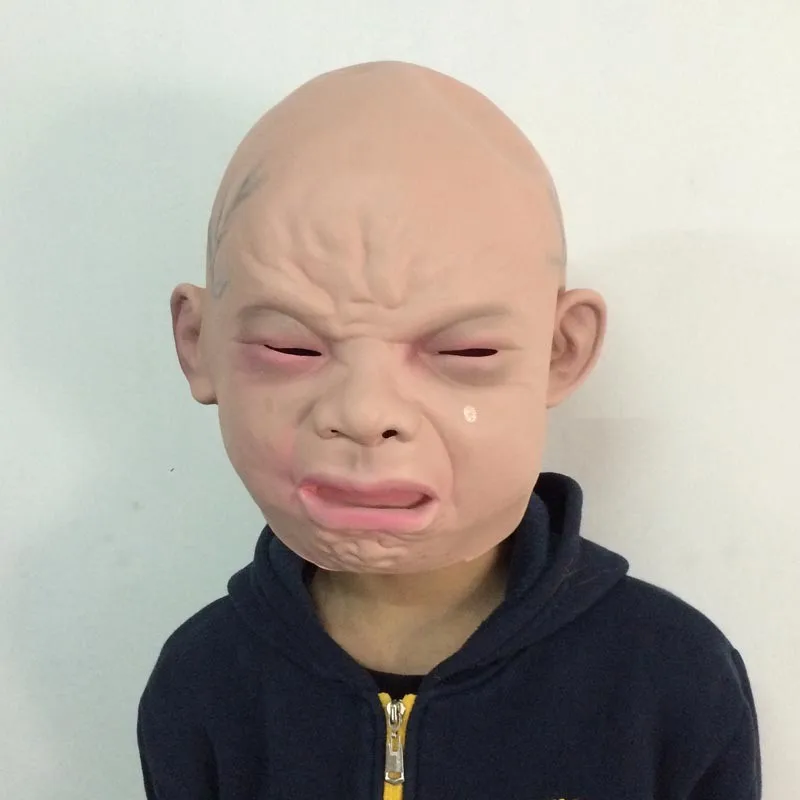 2024 New Design Halloween Costume Party Latex Cry Baby Mask
