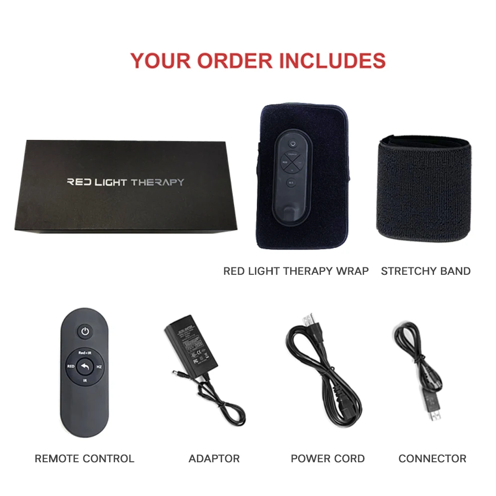 AZURE  Led Large Light Therapy Pain Relief Belts  Red Light Waist Pad 660nm 850nm Slimming Belt