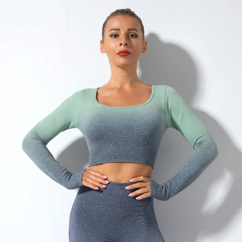 New ladies seamless breathable quick-drying fitness suit indoor yoga suit