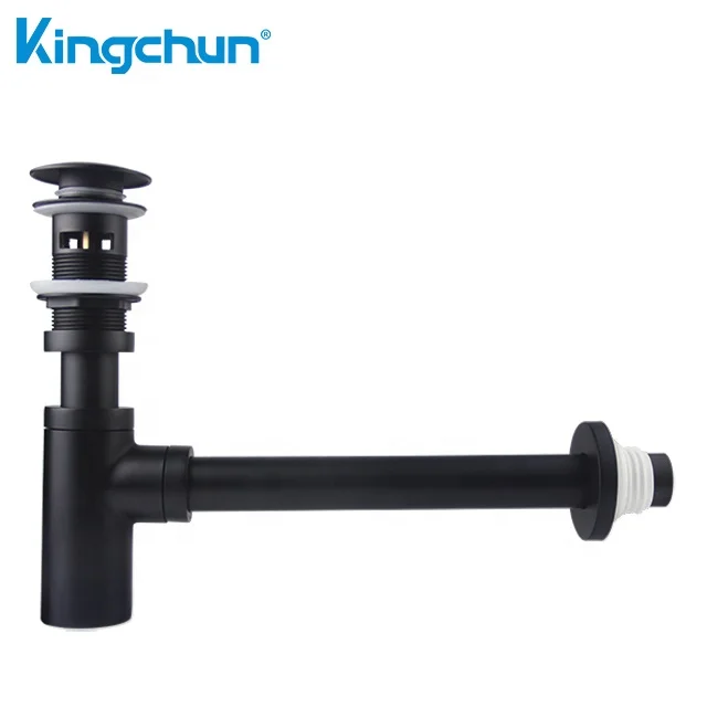 Popular 2019 bath sink pipe drains basin for Bronze Black Bottle Trap Brass Round Siphon