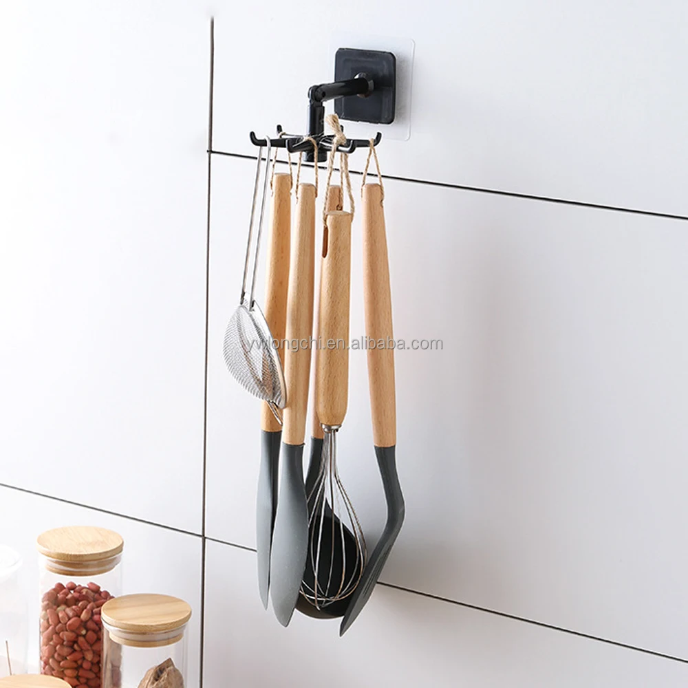 New Multifunctional Adjustable Kitchen Wall Shelf for Hanging Kitchenware Detachable Card/Key/Utensil/ Gadgets Holders Plastic