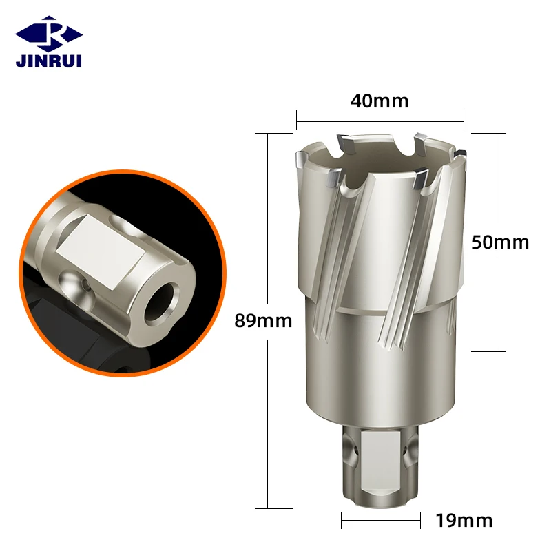 JR HSS Annular Cutter Broach Cutter Broaching Slugger Magnetic Drill Bit for Magnetic Base Drill Machine Accurate Cutting