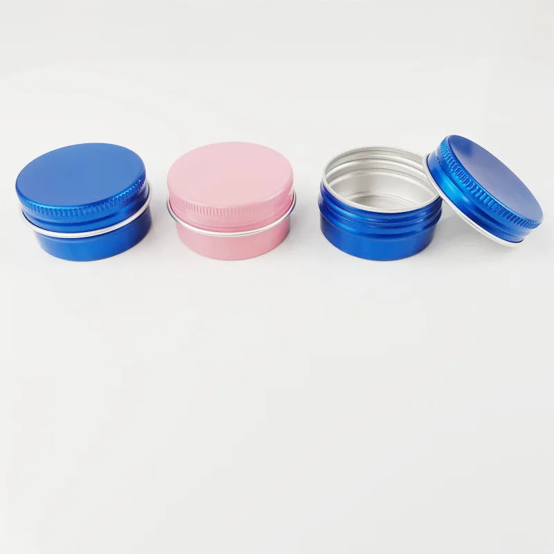 30g Blue Aluminum Tin Pot Cosmetic Cream Jar Empty Metal Pot Container with Factory Price