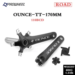 Комплект Шатунов PROWHEEL 110/130BCD для дорожного велосипеда 170/172 5 мм шоссейные/складные велосипедные кривошипы и Нижний Кронштейн BB