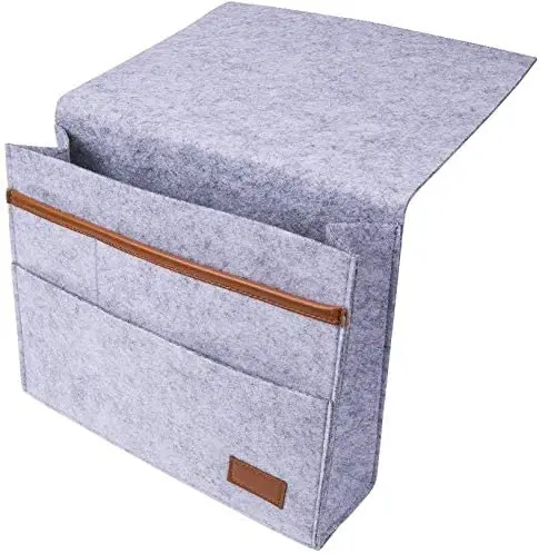 Convenient Hanging Felt Pocket Portable Organizer Storage Bag For Home Sofa Bedside Desk Books Phone Chargers Holder