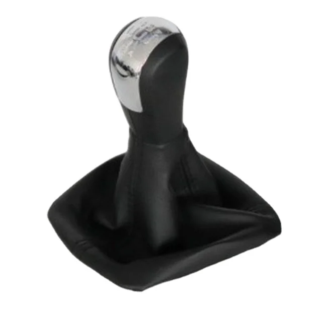 Manufacturers high quality car gear handle 5 speed knob with dust cover universal for Skoda Octavia