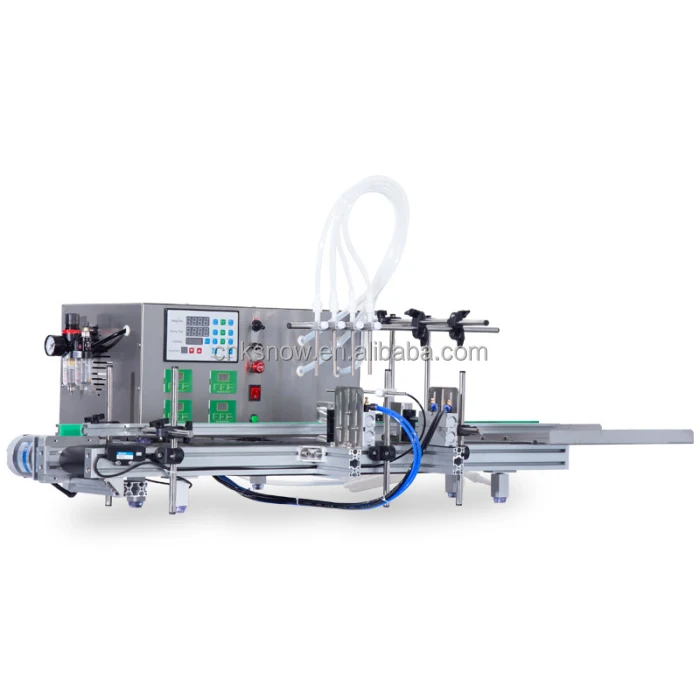 New Style 4 Nozzles Automatic Liquid Filling Machine Small Dose Filler for Volume Beverage Water Milk Volume Counting Filling