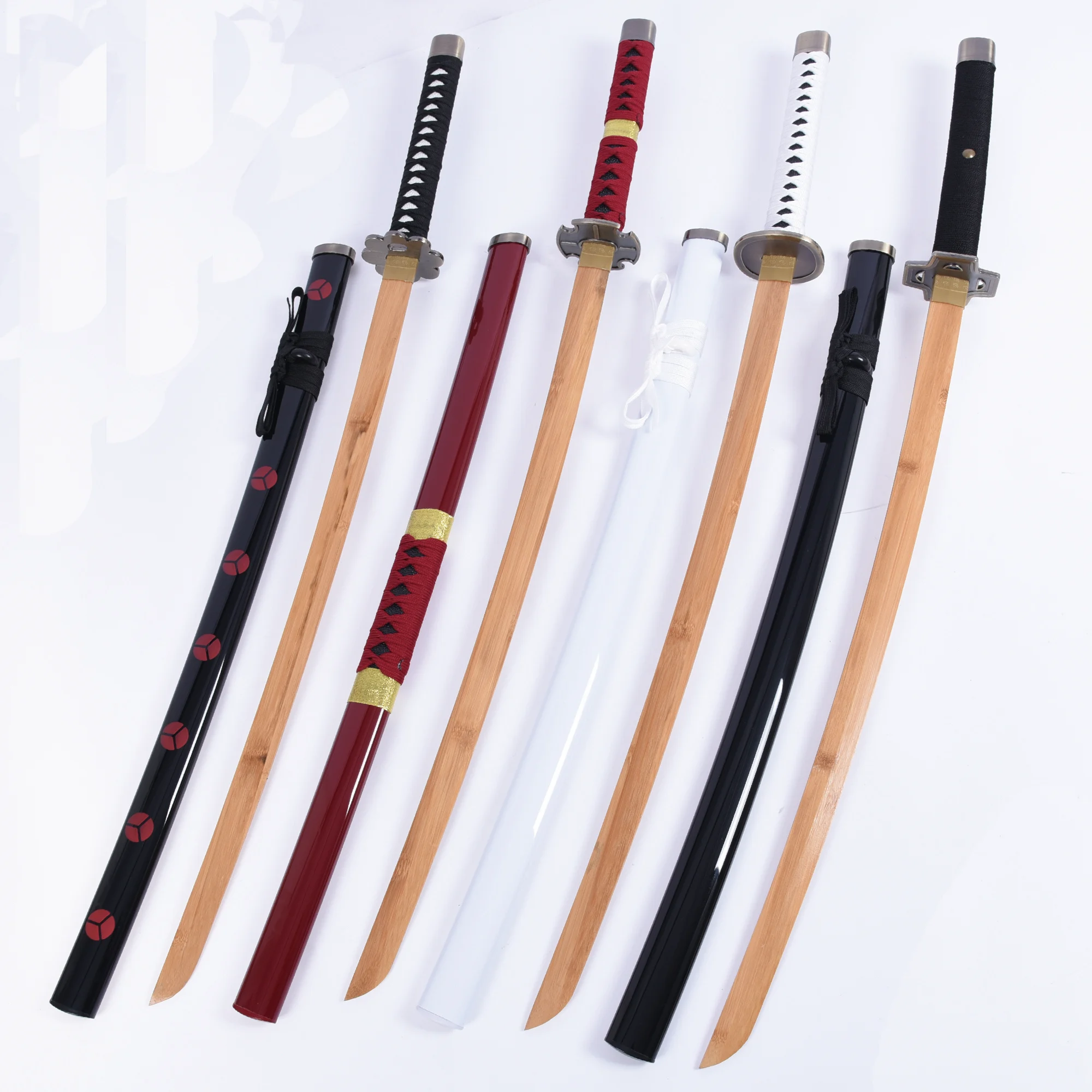 Minghu Anime Sword New Sauron and Daoyi Word Autumn Water Ghost Toru Snow Walk Wooden Bamboo Blade Japanese Sword Cosplay