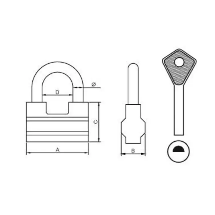 New Arrival customized Russian lock High quality Secure Factory Price aluminum padlock