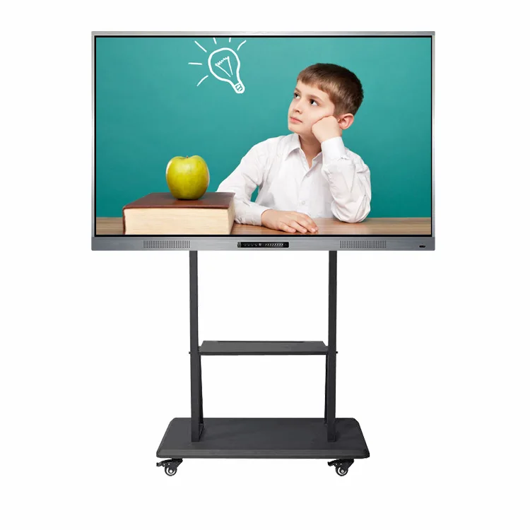 
Hottest 65 75 86 100 inch Anti-glare glass board Learning Machine Digital Touch Screen Monitor Interactive boards with projector 