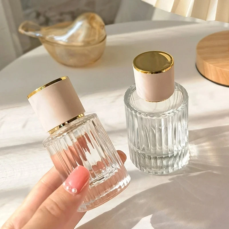 30ml 50ml Luxury Crystal Glass Perfume Bottle Vintage Empty Portable Travel Refillable Rechargeable Spray Atomizer Women