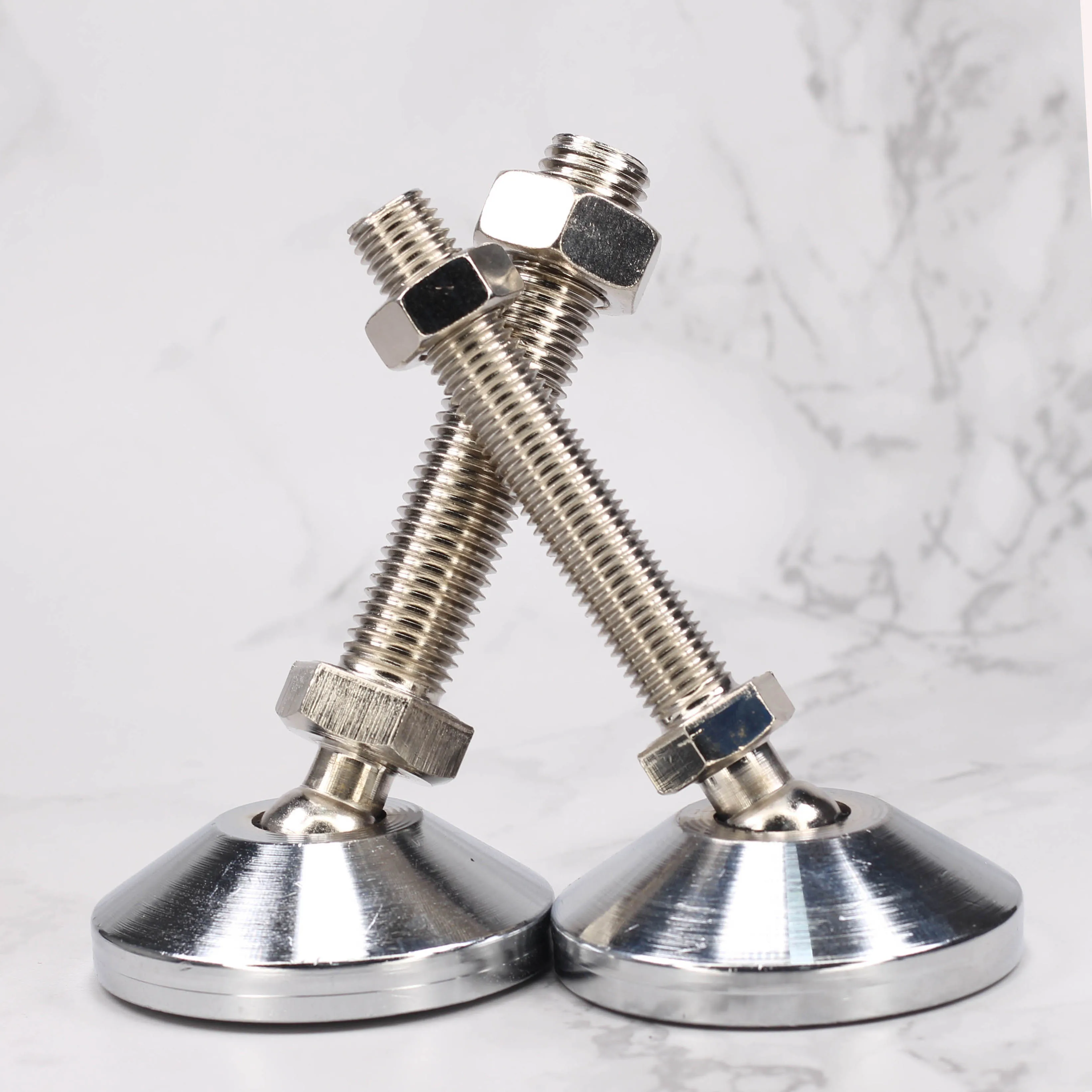 Wholesale  Heavy Duty Anti-Slip Metal Base Dia D80 M16  Adjustable Swivel Cabinet Leveling Feet Leveler