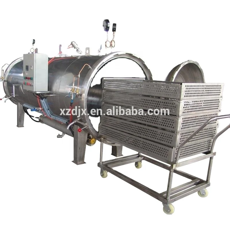 semi automatic stainless steel  autoclave for can food