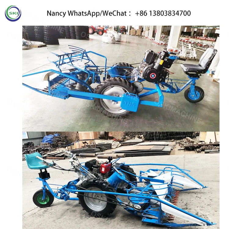 Combine Wheat Cutting Rice Harvester Harvesting Machine Mini Reaper Binder Machine Price Rice Reaper Machine In India