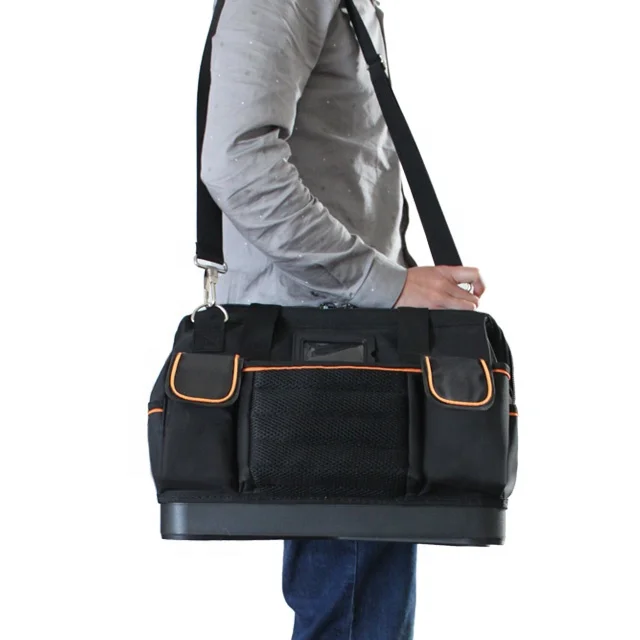 High Quality Heavy Duty Reinforced 1680D Polyester Tool Bag for Plumbers