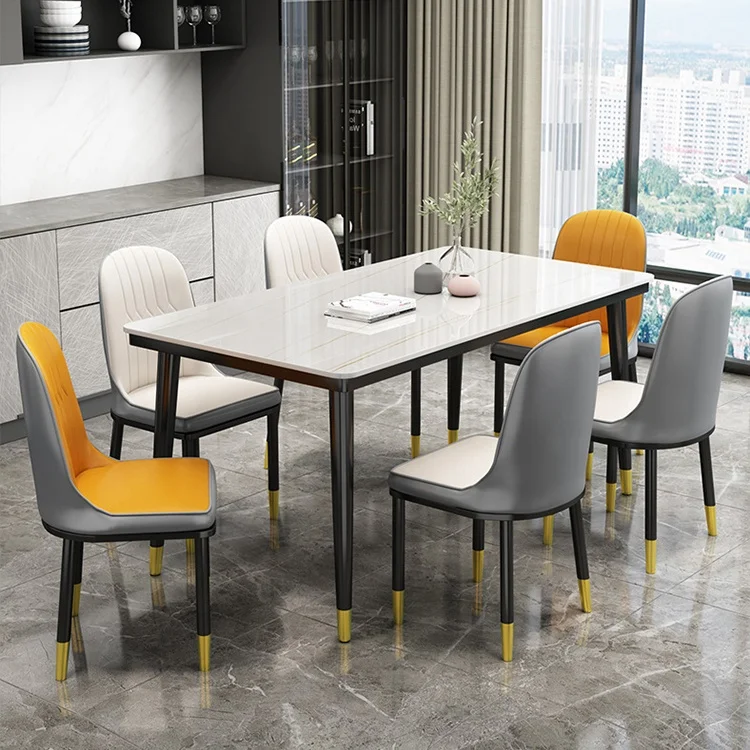 Домашние современные стулья мебель для столовой обеденные столы набор со стульями и
