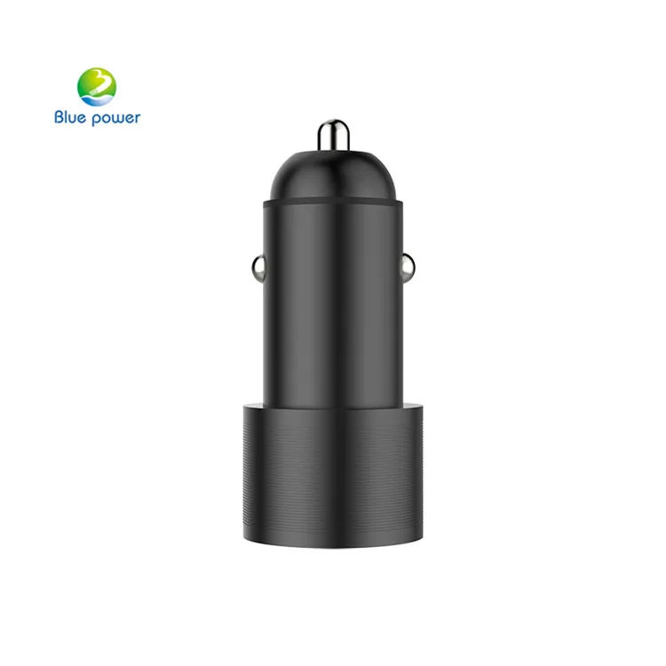 
Guangzhou Manufacture Metal usb car charger 12 24v 2usb qc3.0 car charger 