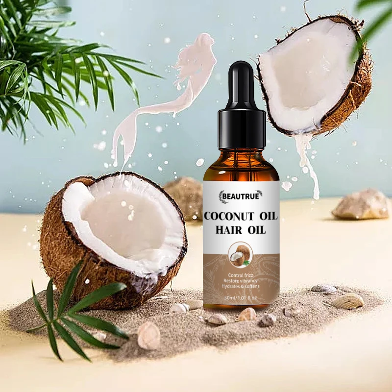 Wholesale Virgin Hair Care Oil Coconut Hair Care Repairing Damaged Scalp Essential Oil Smoothing Hair