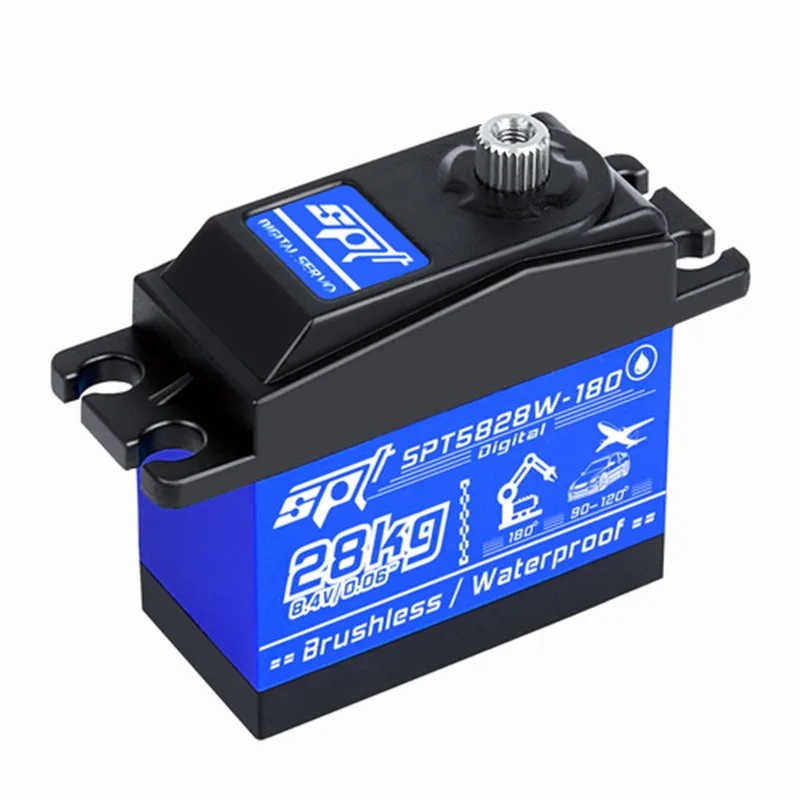 SPT5828W-180 Waterproof 28kg torque Digital Brushless servo