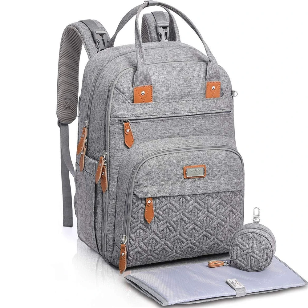 New style portable folding crib mum diaper bag with bassinet