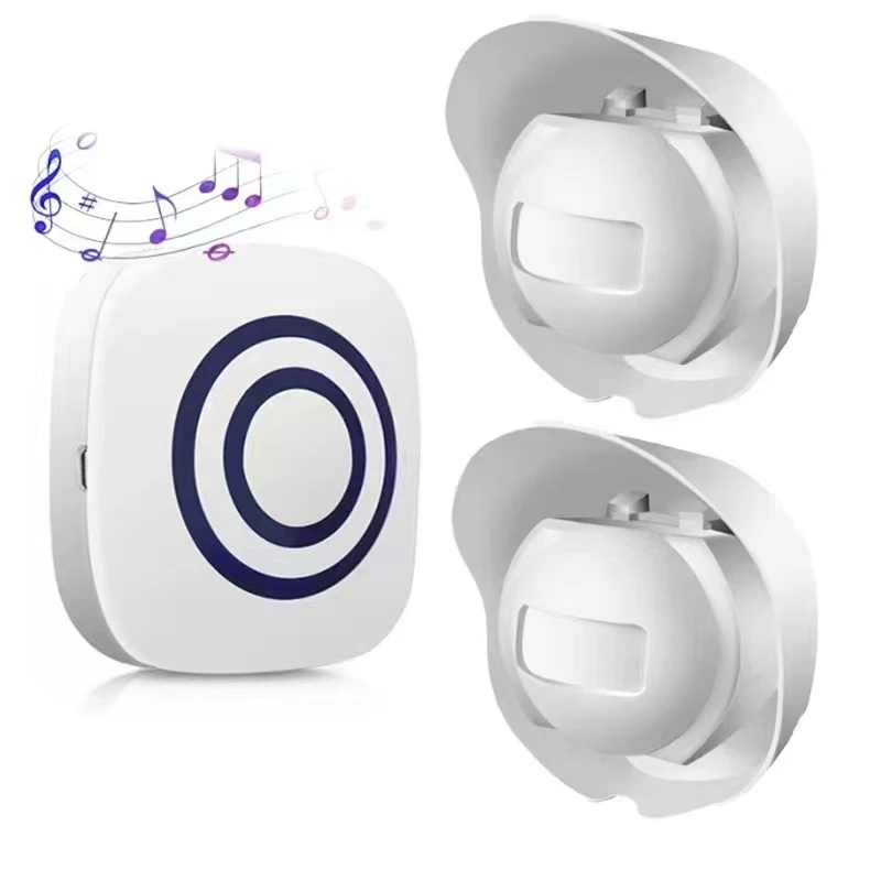 328Ft Wireless Long Range 36 Chimes 4 Levels Volume Waterproof Motion Sensor Alarm Detector Alert Driveway Alarm