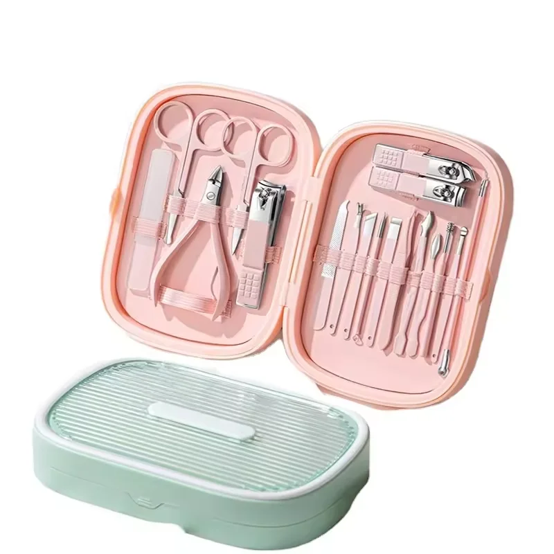 Professional 8 in 1 Macaron Care Nail Set 18 in 1 Pedicure & Manicure Beauty Tools PP gift box nail clipper set