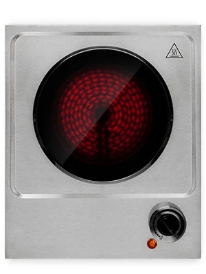 Crystal glass hotplate