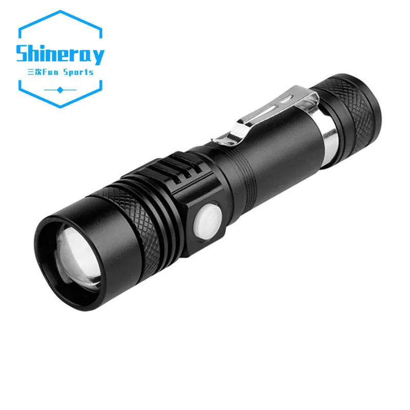 RTS Led Flashlight 800 Lumen Super Bright Powerful T6/l2/v6 Usb Led Torch Power Tips Zoomable Bicycle Light 18650 Rechargeable