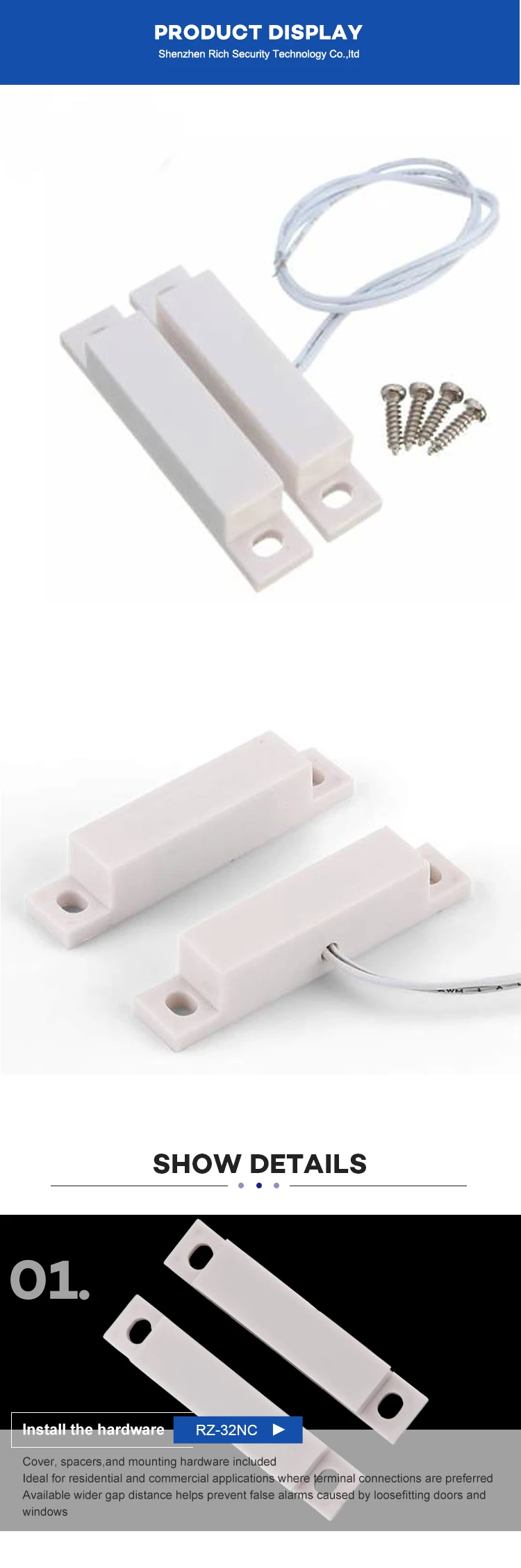 metal magnetic switch contact metal magnetic proximity sensor switch reed contact