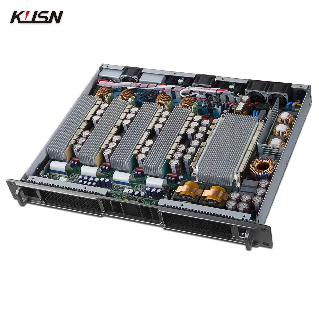 4200W X2 CLASS D Professional Digital Amplifier 8 Ohm Stereo 1U Power High-End Large Performances Bars Party