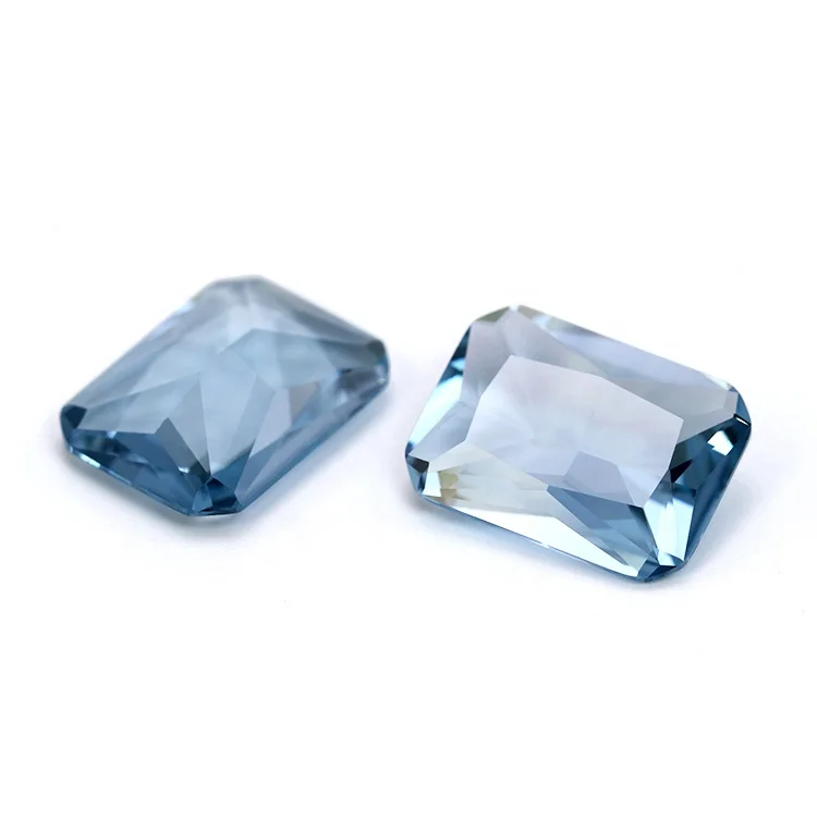 13*18 мм Wuzhou Gems Aquamarine Spinel Stone ocзапутанный синтетический шпинель цена за карат