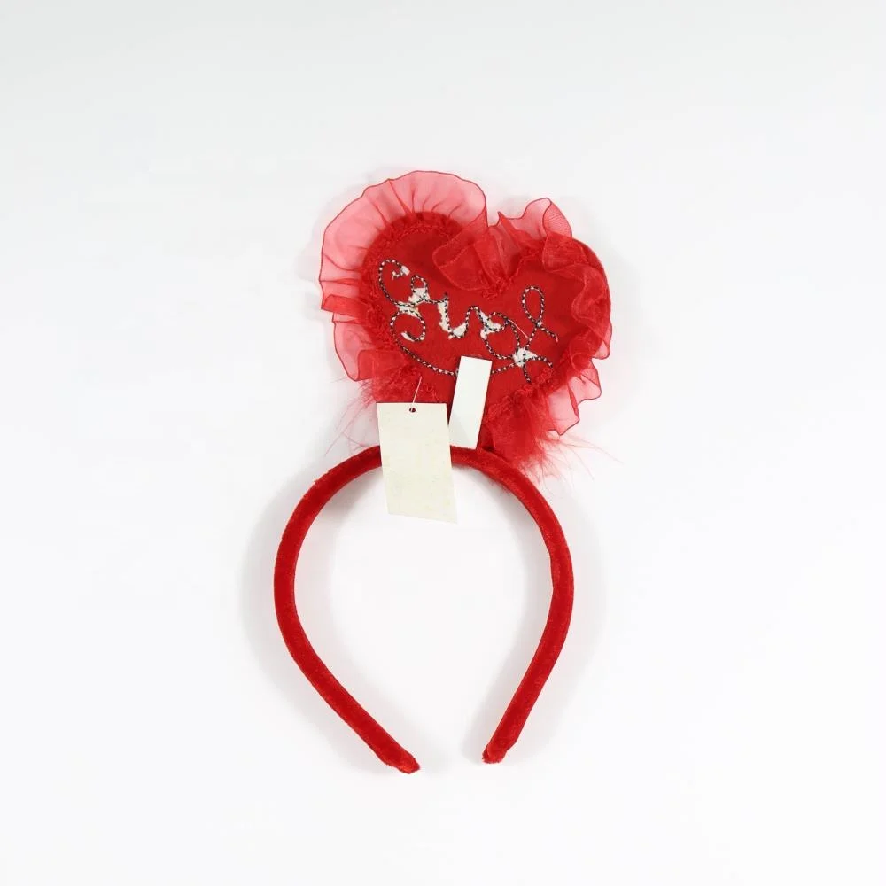 Seasonal girl festival saint valentine day decoration plastic head hair band gift