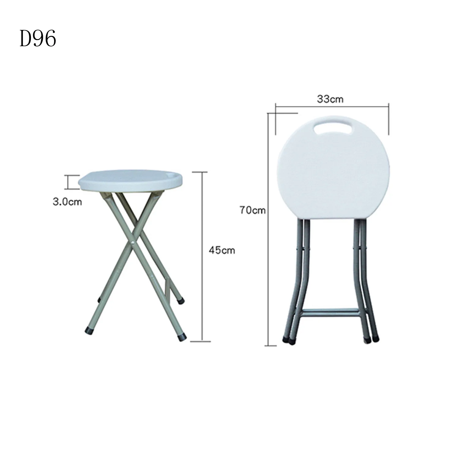Moon Blow Molding HDPE bar Table Plastic Small Round Outdoor Chat Table and Chair Dual-use HDPE Plastic Panel  2.5cm