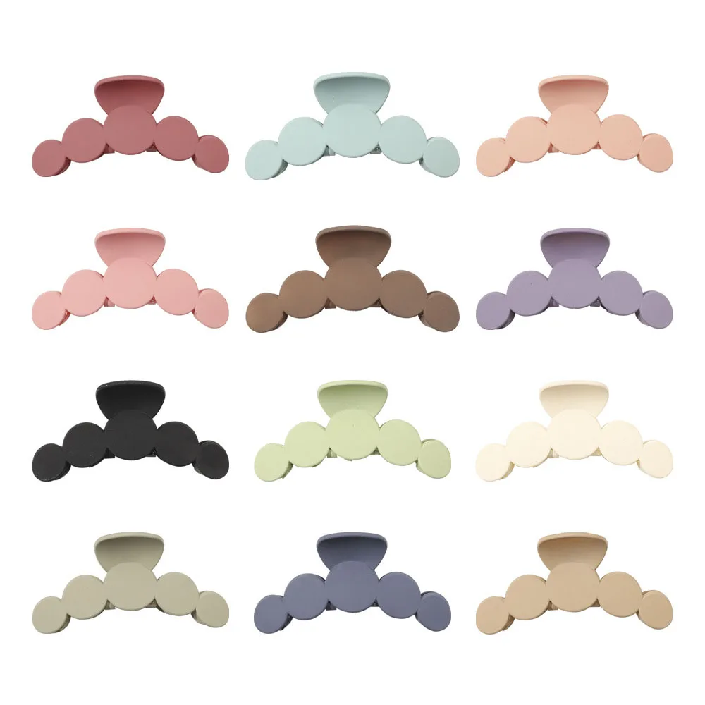 Wholesale New design Grind arenaceous Five round big Hair Claw Clip For Women