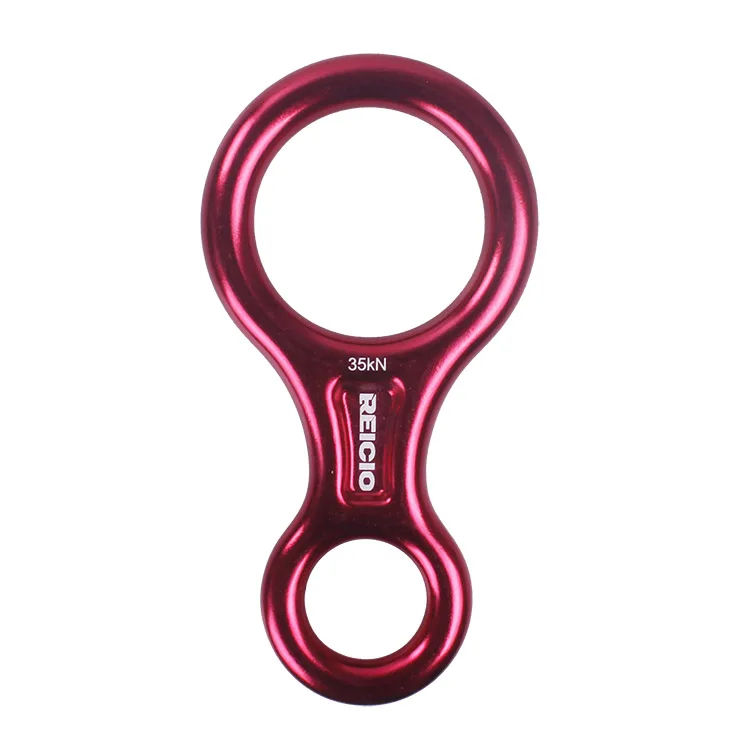 Rescue Figure 8 Descender Climbing Gear Downhill Equipment Rigging Plate 7075 Aluminum Alloy 35kn Outdoor Climbing