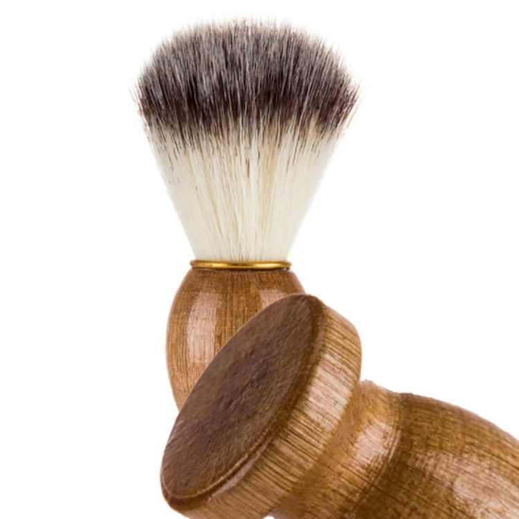 
Cosmetics Tool Wood Handle Soft Boar Bristle Hair Men Makeup Beard Shaving Brush 