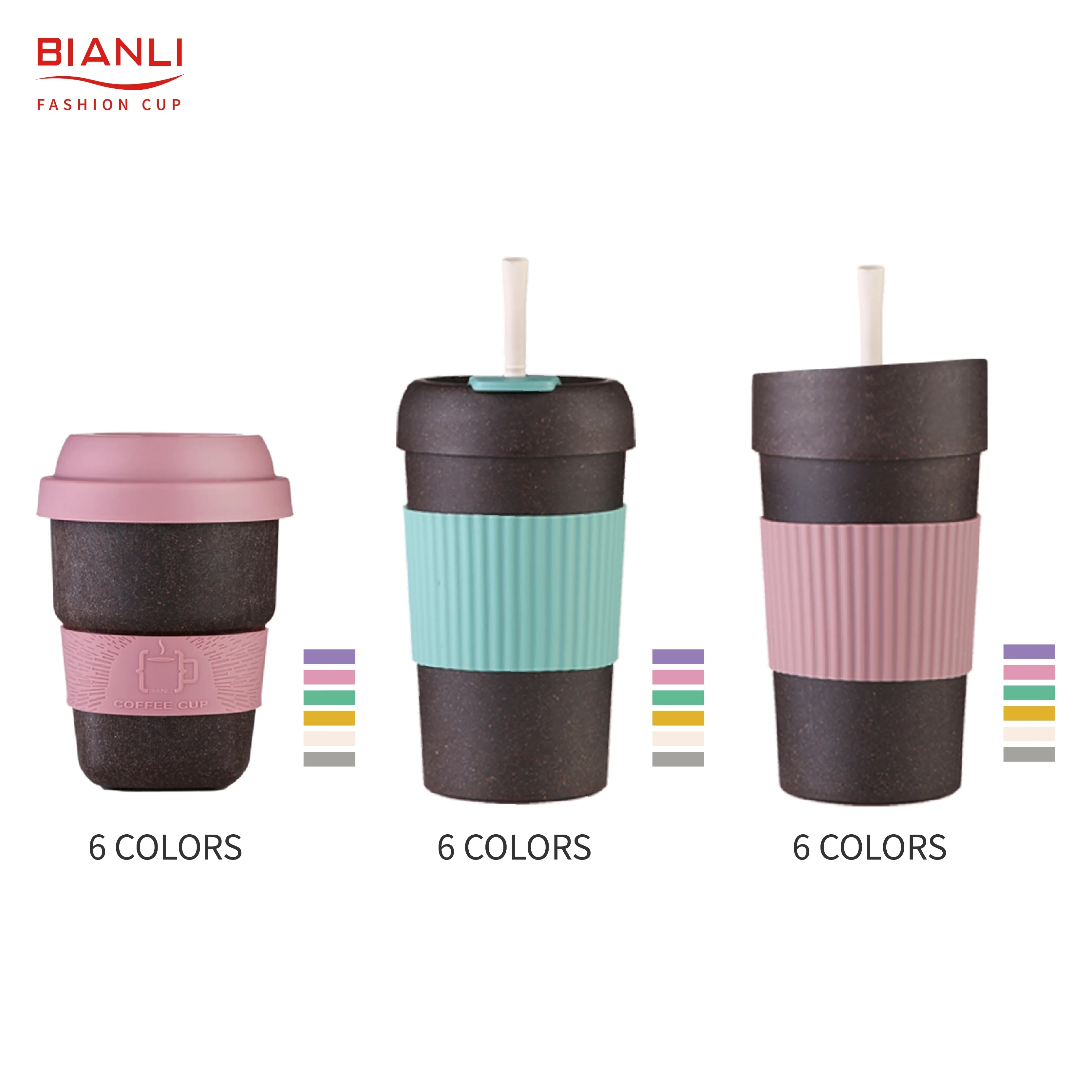 Coffee Mugs Eco Coffee Grounds Travel Mug Custom Logo Biodegradable Luxury Nordic Sublimation Coffee Mugs