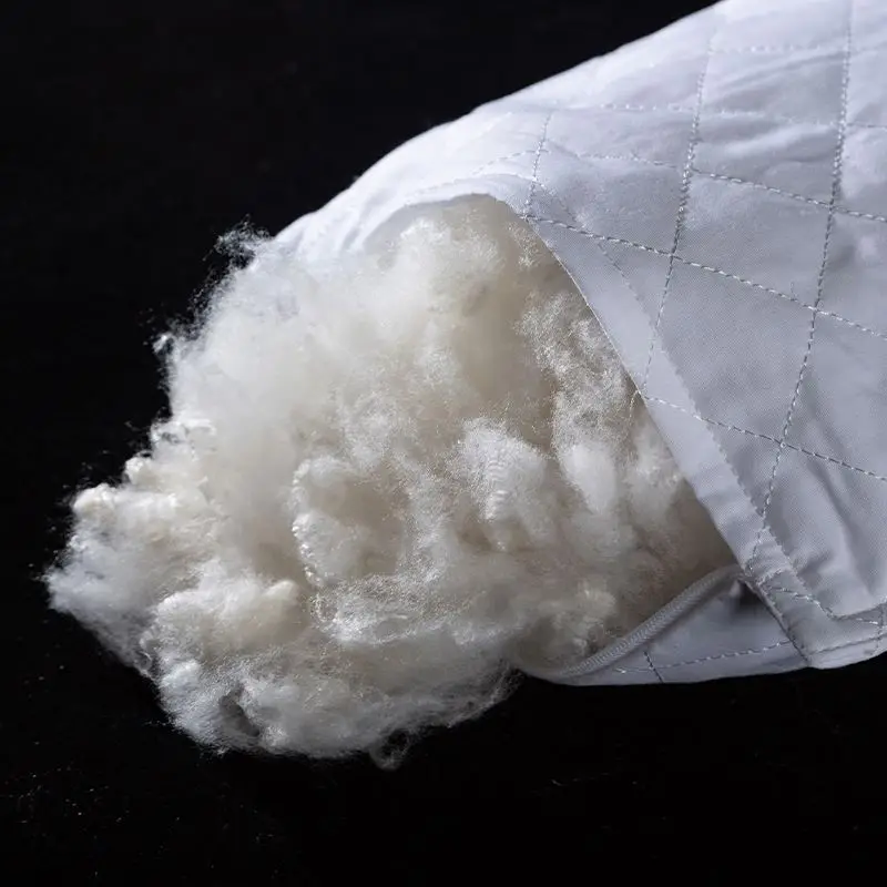 Recycled/Virgin 4denier white color 51mm Solid polyester fiber for Thermal bonding
