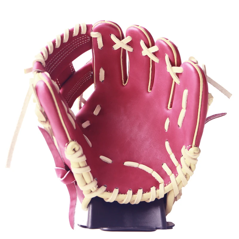 Adult 9.5 inch steerhide leather training private label baseball gloves