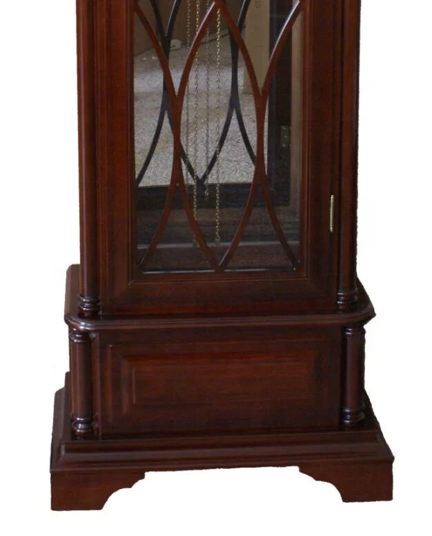Traditional timepiece distressed antique Heirloom Record Document to ensure quality authenticity Wooden Floor Grandfather clock